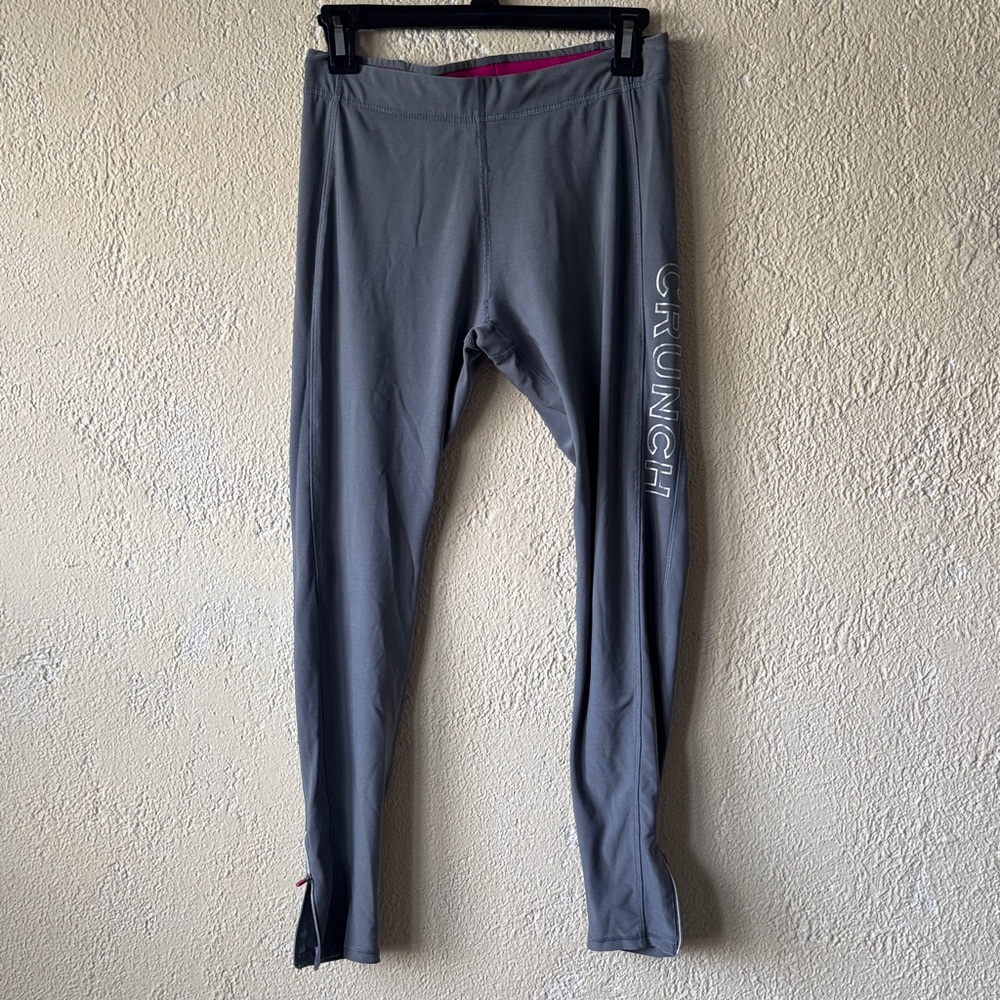 Crunch Gray Leggings with Side Logo
